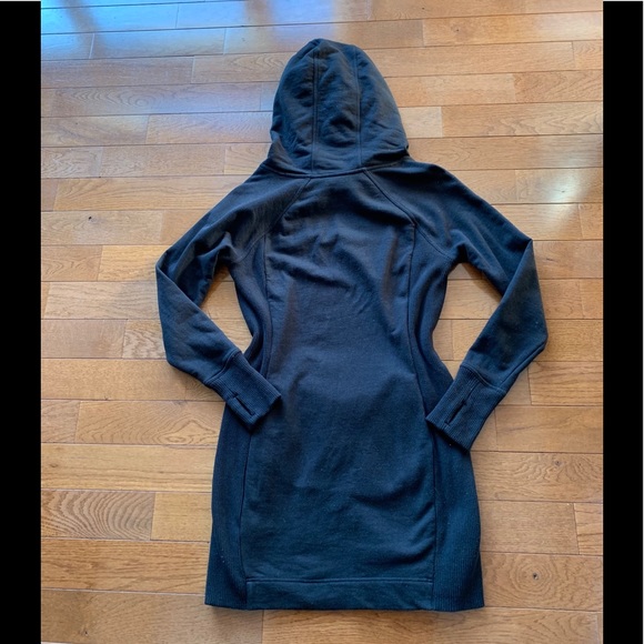 🖤Athleta Hayes Hoodie Dress/Tunic Top-Black-S/M🖤 - Picture 5 of 10
